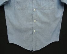 他の写真3: 60'S POWR HOUSE コットン100% シャンブレーシャツ ブルー USA製 (VINTAGE)