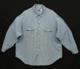 80'S BIG MAC コットン100% シャンブレーシャツ ブルー USA製 (VINTAGE)