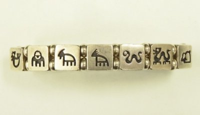 画像4: シルバー925 十二支 ブレスレット シルバー (VINTAGE)