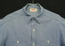 他の写真1: 60'S POWR HOUSE コットン100% シャンブレーシャツ ブルー USA製 (VINTAGE)