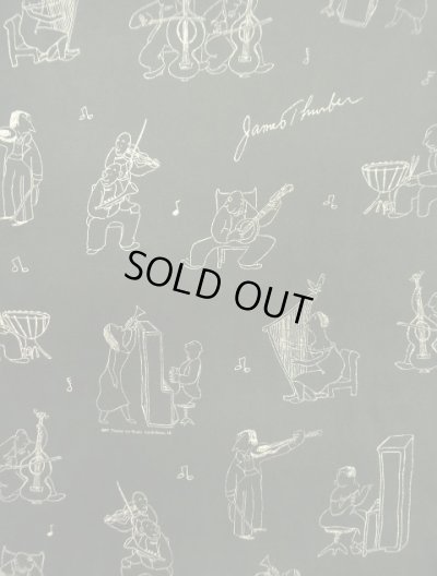 画像3: 90'S JAMES THURBER 両面全面プリント シングルステッチ 半袖 Tシャツ ブラック (VINTAGE)