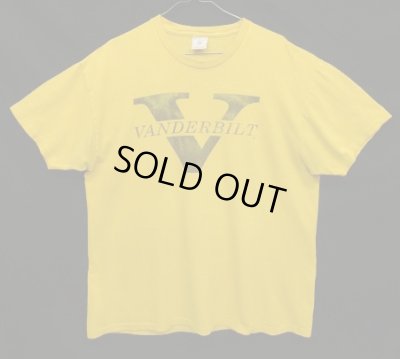 画像1: 90'S VANDERBILT シングルステッチ 半袖 Tシャツ イエロー USA製 (VINTAGE)