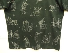 他の写真3: 90'S JAMES THURBER 両面全面プリント シングルステッチ 半袖 Tシャツ ブラック (VINTAGE)