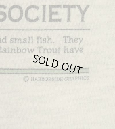 画像6: 90'S LL Bean "HARBORSIDE GRAPHICS" 両面プリント 半袖 Tシャツ アッシュグレー (VINTAGE)