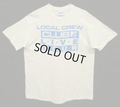 画像1: 80'S CLUB MTV "LOCAL CREW" シングルステッチ 半袖 Tシャツ ホワイト USA製 (VINTAGE)