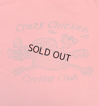 画像5: 80'S CRAZY CHICKEN CYCLING CLUB シングルステッチ 両面プリント 半袖 Tシャツ レッド USA製 (VINTAGE)