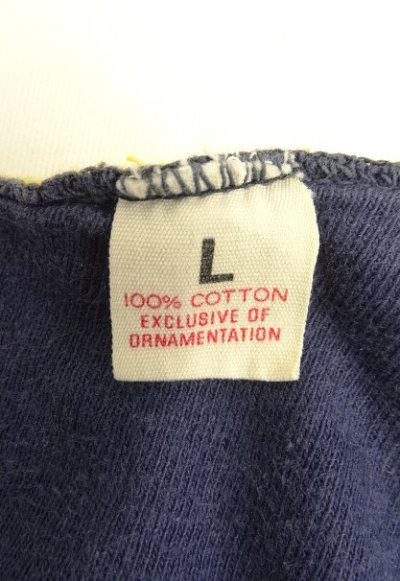 画像2: 80'S ΣΦΕ (SIGMA PHI EPSILON) リバーシブル 半袖 Tシャツ ネイビー/イエロー USA製 (VINTAGE)