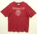 画像1: 80'S HARVARD シングルステッチ 半袖 Tシャツ バーガンディ USA製 (VINTAGE) (1)