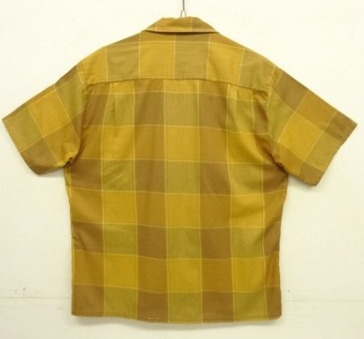 画像3: 60'S TOWNCRAFT "PENN-PREST" 半袖 オープンカラーシャツ チェック柄 (VINTAGE)