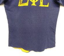 他の写真2: 80'S ΣΦΕ (SIGMA PHI EPSILON) リバーシブル 半袖 Tシャツ ネイビー/イエロー USA製 (VINTAGE)