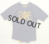 80'S ΣΦΕ (SIGMA PHI EPSILON) リバーシブル 半袖 Tシャツ ネイビー/イエロー USA製 (VINTAGE)