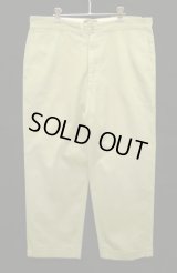 60'S TUF-NUT "CRAMERTON ARMY CLOTH" コットン100% ワークパンツ ベージュ TALONジップ (VINTAGE)
