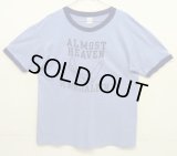 80'S VELVA SHEEN シングルステッチ 半袖 リンガー Tシャツ ブルー USA製 (VINTAGE)