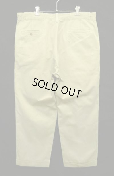 画像5: 60'S TUF-NUT "CRAMERTON ARMY CLOTH" コットン100% ワークパンツ ベージュ TALONジップ (VINTAGE)