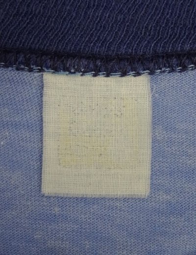 画像2: 80'S VELVA SHEEN シングルステッチ 半袖 リンガー Tシャツ ブルー USA製 (VINTAGE)