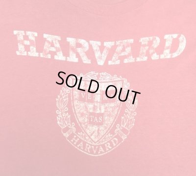 画像3: 80'S HARVARD シングルステッチ 半袖 Tシャツ バーガンディ USA製 (VINTAGE)