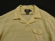他の写真1: 90'S RRL 三ツ星タグ コットン 半袖 プルオーバー オープンカラーシャツ 刷毛目柄 (VINTAGE)