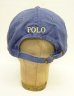 画像4: 90'S RALPH LAUREN ロゴ刺繍 ベースボールキャップ ブルー USA製 (VINTAGE)