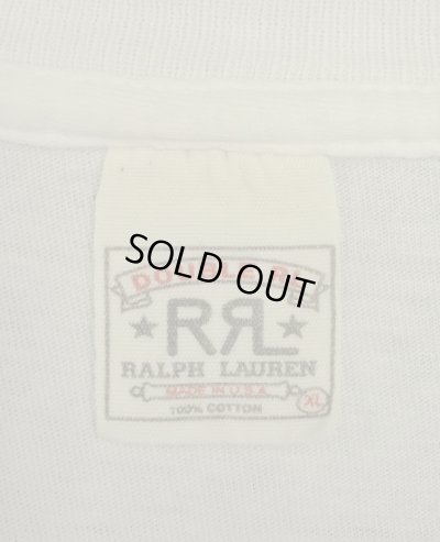 画像4: 90'S RRL シングルステッチ 両面プリント 半袖 Tシャツ ホワイト USA製 (VINTAGE)