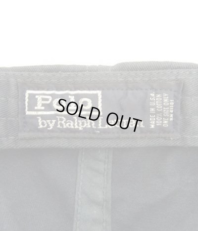 画像6: 90'S RALPH LAUREN ロゴ刺繍 ベースボールキャップ ネイビー USA製 (VINTAGE)