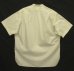 画像4: 90'S RRL 三ツ星タグ ポプリン マチ付き 半袖 バンドカラーシャツ ホワイト (VINTAGE) (4)