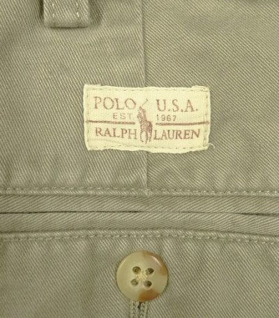 画像6: 90'S RALPH LAUREN "TYLER SHORT" ツープリーツ チノショーツ カーキ (VINTAGE)