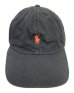 画像2: 90'S RALPH LAUREN ロゴ刺繍 ベースボールキャップ ネイビー USA製 (VINTAGE) (2)