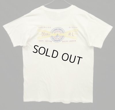 画像1: 90'S RRL シングルステッチ 両面プリント 半袖 Tシャツ ホワイト USA製 (VINTAGE)