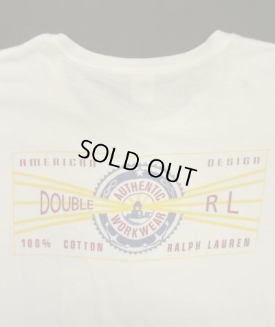 画像2: 90'S RRL シングルステッチ 両面プリント 半袖 Tシャツ ホワイト USA製 (VINTAGE)