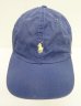 画像2: 90'S RALPH LAUREN ロゴ刺繍 ベースボールキャップ ブルー USA製 (VINTAGE) (2)