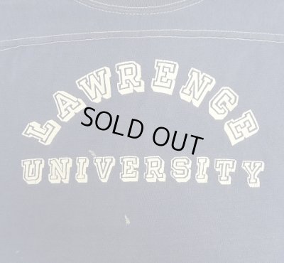 画像3: 70'S CHAMPION バータグ シングルステッチ 半袖 フットボール Tシャツ ネイビー USA製 (VINTAGE)