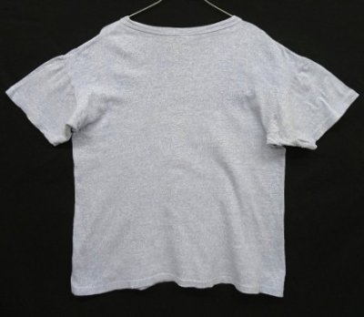 画像4: 60'S CHAMPION "C.M.A" C中ランタグ 88/12 染み込みプリント シングルステッチ 半袖 Tシャツ ヘザーブルー USA製 (VINTAGE)