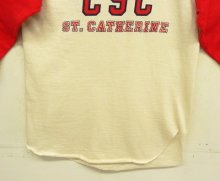 他の写真3: 80'S CHAMPION トリコタグ シングルステッチ 染み込みプリント 半袖 ベースボール Tシャツ ナチュラル/レッド USA製 (DEADSTOCK)