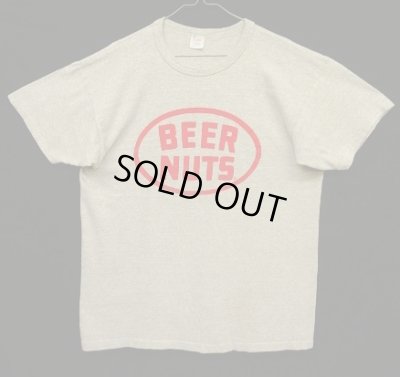 画像1: 80'S CHAMPION "BEER NUTS" トリコタグ 88/12 シングルステッチ 半袖 Tシャツ ヘザーグレー USA製 (VINTAGE)