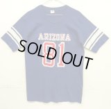 70'S CHAMPION バータグ シングルステッチ 半袖 フットボール Tシャツ ネイビー USA製 (DEADSTOCK)