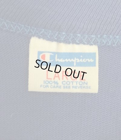 画像2: 70'S CHAMPION バータグ シングルステッチ 半袖 フットボール Tシャツ ネイビー USA製 (DEADSTOCK)