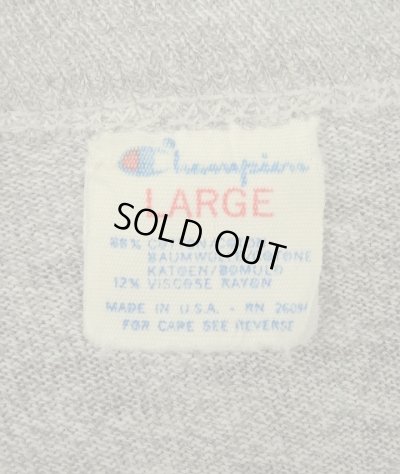 画像2: 80'S CHAMPION "SPARTANS" トリコタグ 88/12 染み込み三段プリント シングルステッチ 半袖 Tシャツ ヘザーグレー USA製 (VINTAGE)