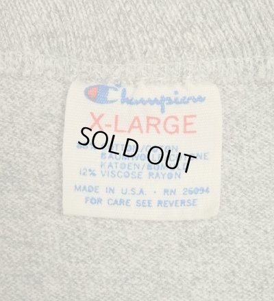 画像2: 80'S CHAMPION "BEER NUTS" トリコタグ 88/12 シングルステッチ 半袖 Tシャツ ヘザーグレー USA製 (VINTAGE)
