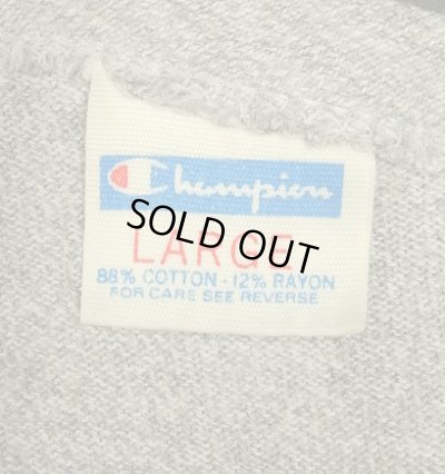 画像2: 70'S CHAMPION "HARVARD" バータグ 88/12 染み込みプリント シングルステッチ 半袖 Tシャツ ヘザーグレー USA製 (VINTAGE)