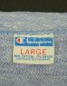 画像2: 70'S CHAMPION "HOWARD UNIVERSITY" バータグ 88/12 染み込みプリント シングルステッチ 半袖 Tシャツ ヘザーブルー USA製 (VINTAGE) (2)