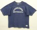 画像1: 70'S CHAMPION バータグ シングルステッチ 半袖 フットボール Tシャツ ネイビー USA製 (VINTAGE) (1)