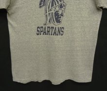 他の写真3: 80'S CHAMPION "SPARTANS" トリコタグ 88/12 染み込み三段プリント シングルステッチ 半袖 Tシャツ ヘザーグレー USA製 (VINTAGE)