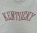 画像3: 70'S CHAMPION "KENTUCKY" バータグ 88/12 染み込みプリント シングルステッチ 半袖 Tシャツ ヘザーブルー USA製 (VINTAGE) (3)