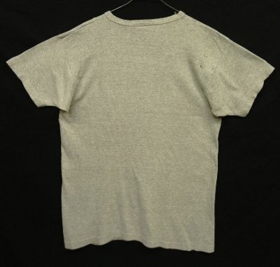 画像4: 70'S CHAMPION "HARVARD" バータグ 88/12 染み込みプリント シングルステッチ 半袖 Tシャツ ヘザーグレー USA製 (VINTAGE)