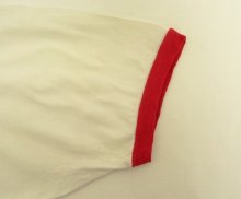 他の写真2: 70'S CHAMPION バータグ シングルステッチ 染み込みプリント 半袖 リンガー Tシャツ ホワイト USA製 (VINTAGE)