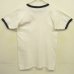 画像4: 80'S CHAMPION "NYAC" トリコタグ 染み込みプリント シングルステッチ 半袖 リンガー Tシャツ ホワイト USA製 (VINTAGE) (4)