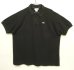 画像1: 80'S CHEMISE LACOSTE ポロシャツ ブラック フランス製 (VINTAGE) (1)