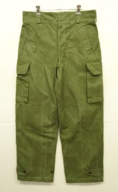 画像1: 50'S フランス軍 M47 フィールドパンツ 前期型 オリーブ 34 (VINTAGE)