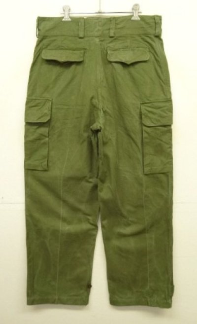 画像5: 50'S フランス軍 M47 フィールドパンツ 前期型 オリーブ 34 (VINTAGE)