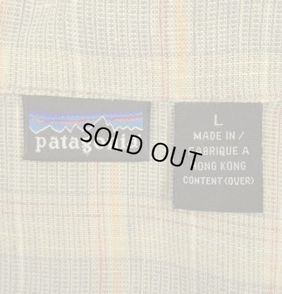 画像2: 00'S PATAGONIA ヘンプ100% 半袖 オープンカラーシャツ グレンチェック (VINTAGE)